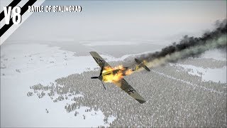 IL2 Battle of Stalingrad Crashes V8 [upl. by Yenittirb]