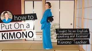 How to Put On a Kimono by Yourself  Taught by a Licensed Kimono Teacher [upl. by Elsbeth]