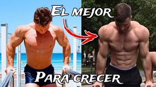 FONDOS EL MEJOR ejercicio para GANAR MASA MUSCULAR Pecho hombro y tríceps [upl. by Fredela]