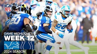 Detroit Lions vs Indianapolis Colts  2024 Week 12 Game Highlights [upl. by Raymond]