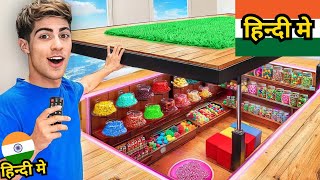 I BUILT A SECRET CANDY BUNKER   Stokes Twins Hindi  Stokes Twins Hindi Secret Room Challenge [upl. by Arvin]