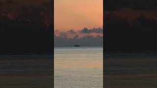 Sunrise boats and helicopters Beautiful morning in Lauderdale by the Sea beach lbts waves sun [upl. by Takeo]