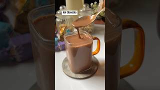 EASIEST HOT CHOCOLATE RECIPE ☕️ shorts chocolate food winter [upl. by Ivon]