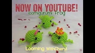 Rainbow Loom Frog  Loomigurumi  Amigurumi Hook Only Лумигуруми [upl. by Eigriv]