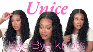 Highly Recommended 💦 BEST Water Wave Wig – Bye Bye Knots 😍 Detailed Talk Through ftUNice Hair [upl. by Laeno]