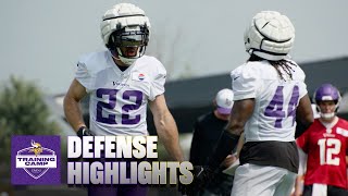 Vikings Defensive Highlights During 2024 Training Camp [upl. by Lledor]