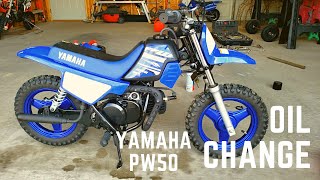 Yamaha PW50 Oil Change [upl. by Taft]