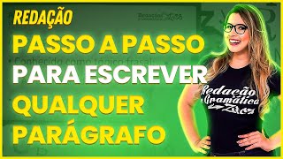 COMO ESCREVER UM PARÁGRAFO TÉCNICAS E DICAS PARA INICIANTES  Profa Pamba [upl. by Harlene918]