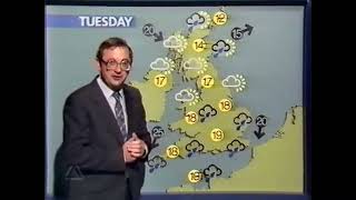 BBC Weather with Ian McCaskill  Monday 3rd September 1984 [upl. by Nawoj]