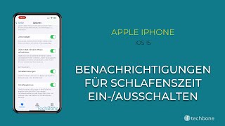 Benachrichtigungen für Schlafenszeit einausschalten  Apple iPhone iOS 15 [upl. by Prent]