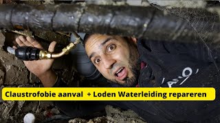 Hoe moet je een loden waterleiding repareren in een kruipruimteplumbingproblems [upl. by Akimal843]