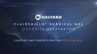 HALYARD FLUIDSHIELD N95 Respirator Donning amp Doffing [upl. by Herald]