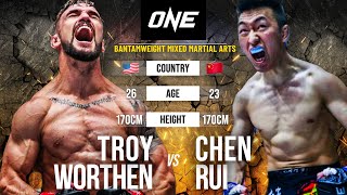 Troy Worthen vs Chen Rui  Full Fight Replay [upl. by Iffar]