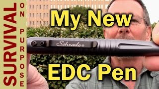 Schrade SCPEN9G Push Button Tactical Pen Review [upl. by Gerik]