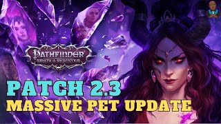 Pathfinder WotR  Patch 23 Breakdown Pet Updates Devil Quest Shifter Dragon amp More [upl. by Marlo611]