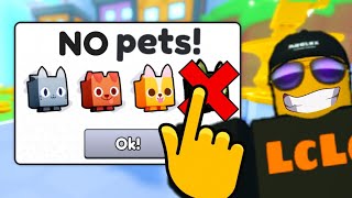 CAN i BEAT Pet Sim 99 with NO PETS [upl. by Nnylrac913]