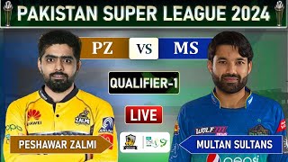 PSL LIVE  PESHAWAR ZALMI vs MULTAN SULTANS QUALIFIER MATCH LIVE COMMENTARY  MS vs PZ LIVE  PZ BAT [upl. by Delacourt]