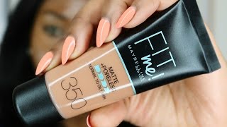 Foundation Review  Maybelline Fit Me Matte  Poreless Foundation [upl. by Esiahc]