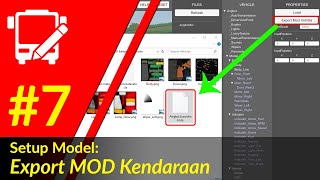 7 Export Mod Kendaraan BUSSID Vehicle Editor [upl. by Esorlatsyrc]