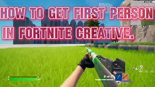 how to do first person fortnite tutorial [upl. by Harod]