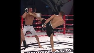 Huge Head Kick KO Arman Tsarukyan vs Felipe Olivieri [upl. by Rosemarie]