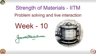 Strength of Materials  Live Session  Week 10  2024 [upl. by Wise]