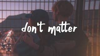 lauv  dont matter lyric video [upl. by Assirhc]