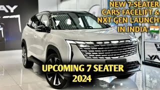 Upcoming 7seater Cars Facelift amp Nxt Gen Launch In India 2024  Price Features Launch Date 2024 [upl. by Kcirdot]