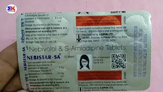 Nebistar SA Tablet  Nebivolol amp SAmlodipine Tablet  NebistarSA Tablet Uses Benefits Review hindi [upl. by Firmin]