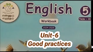 5th standard English term 2 unit 6 good practices workbook answers 2024 2025 [upl. by Enautna457]