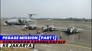 Kunjungan Jet Tempur Rafale dan A400M ke Jakarta Pégase Mission 2018 Di Halim Perdanakusuma 1 [upl. by Fleeta698]