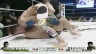 SHINYA AOKI VS HAYATO SAKURAI KO [upl. by Anaihk160]