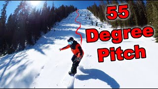 Snowboarding the STEEPEST Ski Run in North America  Season 6 Day 108 [upl. by Aennaej]