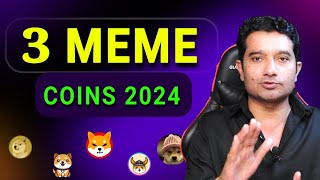 Top 3 Best Meme Coins to Buy 2024  Top Cheap memecoins  Lowcap Memecoin [upl. by Rebmik449]