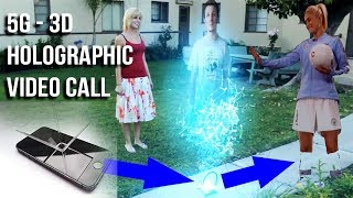 5G  3D Holographic Video Call Explained  HINDI [upl. by Ahseekan]