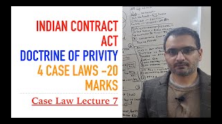 Doctrine of Privity  Exceptions  LLBx  Indian Contract Act Lecture 7   Case Law [upl. by Brenner916]