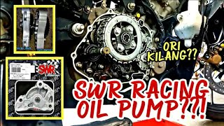 RS150R  CARA TUKAR OIL PUMP JENAMA SWR RACING [upl. by Seroled]