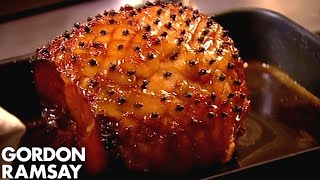 CHRISTMAS RECIPE Honey Glazed Ham With Pear amp Saffron Chutney [upl. by Swigart]