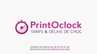 PrintOclock imprimerie en ligne  impression signalétique numérique et offset [upl. by Celik]