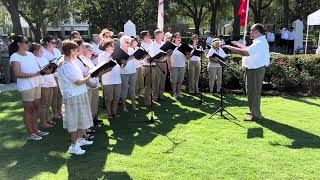 Celebration Community Chorus sing to the Armed Forces Solute [upl. by Assirehc]