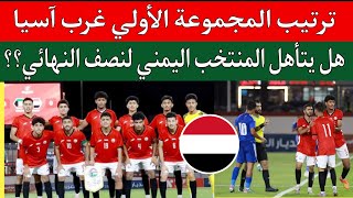 حسابات تأهل منتخب اليمن الشباب الي نصف نهائي غرب آسيا للشباباليمن الكويت 11مباراة سوريا والبحرين [upl. by Ardnasirhc75]