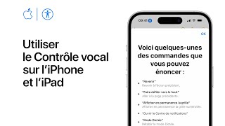 Utiliser le Contrôle vocal sur l’iPhone l’iPad et l’iPod touch  Apple France [upl. by Lekym216]