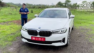 BMW 520D 2021  Detailed Roadtest Review  Motor World India [upl. by Eartha]