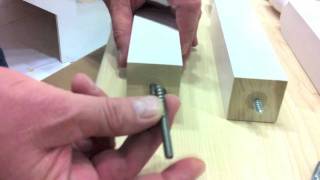 Cooper Stairworks Tips amp Techniques  Installing Balusters Using Threaded Inserts [upl. by Nahallac]