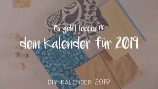 DIY KALENDER 2019  Er ist daaa [upl. by Atinaj]