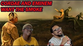 REACTION Cordae  Parables Remix FT Eminem Official Audio [upl. by Trebla]