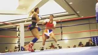 Haitian boxer beat Dominican boxer danm Domincan girl is so weak [upl. by Adnalro]