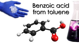 Synthesis of benzoic acid from toluene The permanganate method in depth ⚗️📑🔬 [upl. by Hirst585]