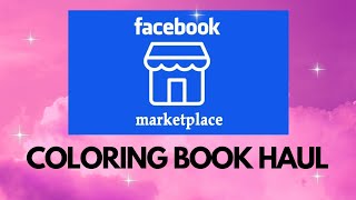 FACEBOOK FINDS😊  Coloring Book Haul amp Happy Mail coloring coloringbook [upl. by Mignon]