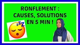 Ronflement  Causes et Solutions en 5 min [upl. by Airrotal963]